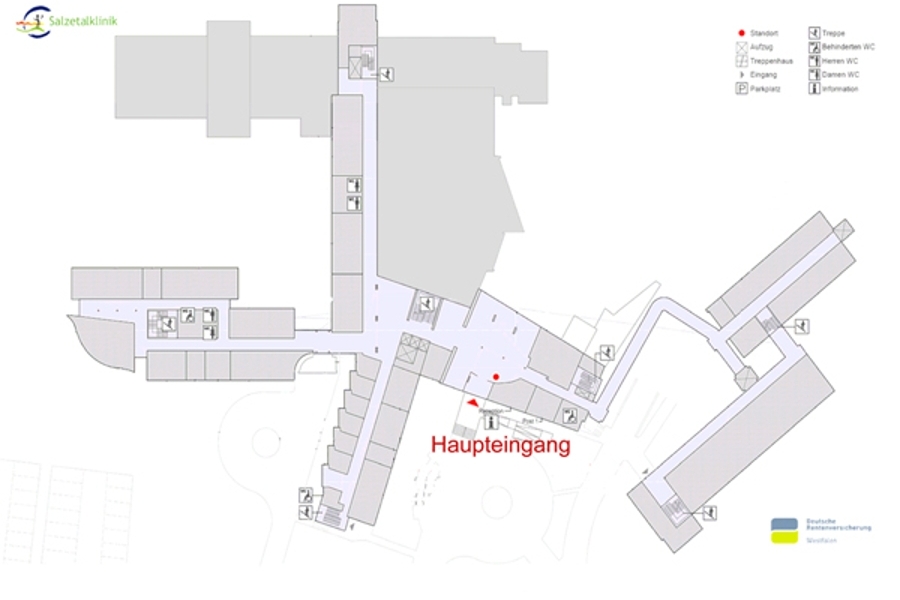 Grundriss der Klinik Grundriss der Klinik